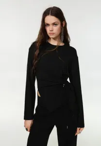 Топ с длинными рукавами Pull&Bear, Black
