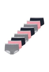 Короткие трусы упаковка из 9 шт. для девочек-подростков органический хлопок 95/5 Schiesser, мультиколор