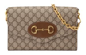 Леди сумка через плечо Horsebit 1955 Canvas малая GUCCI