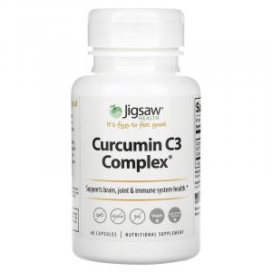 Jigsaw Health, Curcumin C3 Complex, 500 мг, 60 капсул