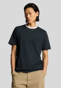 Базовая футболка с контрастным воротником из высококачественной ткани. Lyle & Scott, W Dark Navy White
