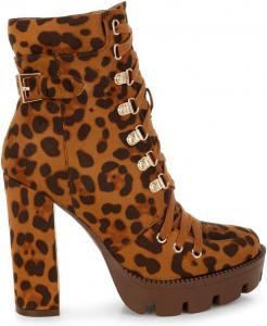 Ботинки London Rag Fremont с леопардовым принтом и массивной подошвой