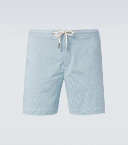 Брюки для плавания Bulldog Drawcord в полоску Orlebar Brown, Caddie Green