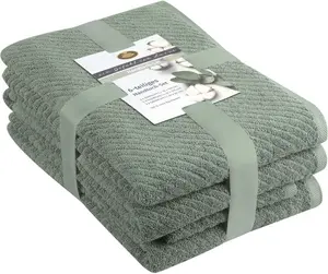 Набор полотенец Gözze "Franca" (6 шт., 2 банных полотенца 70х140 см - 2 гостевых полотенца 30х50 см - 2 полотенца для рук 50х100 см) (6 шт.), цвет jade