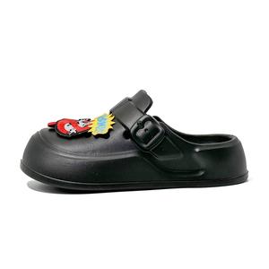 OUBT Женские тапочки с закрытым носком Black устойчивые к запаху, истиранию и скольжению