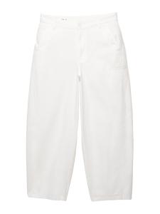 Мешковатые штаны Pull&Bear, белый