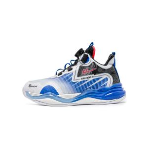 Антискользящие износостойкие баскетбольные кроссовки Mid-Top для детей WARRIOR, светло-голубой