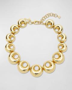 Ожерелье с градуированным медальоном Lele Sadoughi, цвет Gold