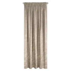 Штора RIVA, темно-бежевая, 140x270 см, присборенная тесьма, карман на штанге Eurofirany