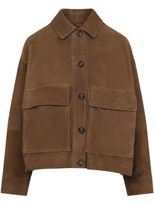 Замшевая куртка Brunello Cucinelli, коричневый