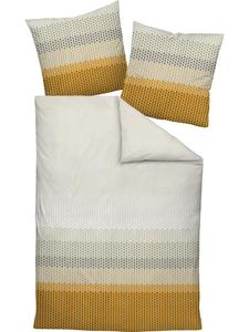 Тонкое фланелевое постельное белье в карри Janine, Curry