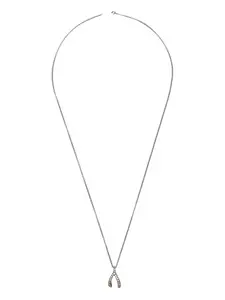 Серебряное колье Wishbone с бриллиантами Rosa Maria