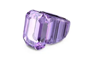 Прозрачное кольцо Swarovski, фиолетовый