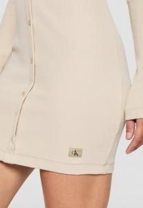 Платье из джерси EXCLUSIVE LABEL DRESS Calvin Klein Jeans, бежевый