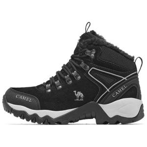 CAMEL Нескользящие и износостойкие теплые высокие треккинговые ботинки для женщин, черные