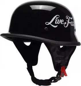 Мотоциклетный полушлем, полушлем-полуоболочка для мотоцикла с сертификатом ECE, шлем-шлем для круизеров и скутеров с быстросъемным креплением, открытый шлем для взрослых, мужчин и женщин YuanLiang, 3