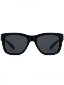 Солнцезащитные очки трапециевидной формы с логотипом Saint Laurent Eyewear, черный