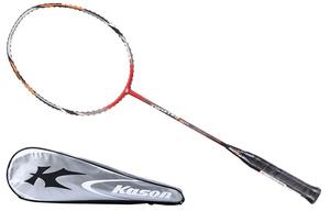 LINING Kason FYPKO22 1 Полностью карбоновая бадминтонная ракетка для атакующей игры, жесткая головка, профессиональный уровень, унисекс, одиночная ракетка, red