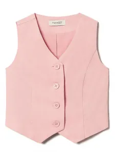 Жилет на пуговицах TWINSET Kids, розовый