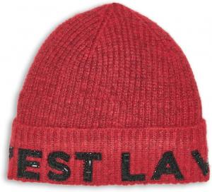 Женская шапка-бини C'est La Vie от Karl Lagerfeld с пайетками, Admiral Red