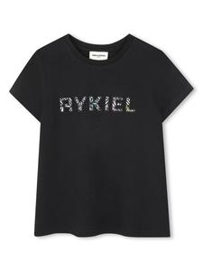 SONIA RYKIEL ENFANT футболка с логотипом, черный