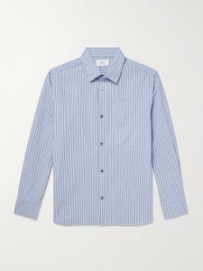 Полосатая рубашка из хлопковой смеси MR P., синий