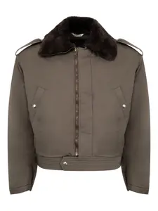 Куртка на пуговицах Auralee, зеленый