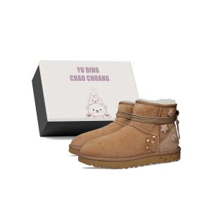 Классические мини YDCC Caramel Bear Box короткие зимние ботинки женские Chestnut UGG, Chestnut