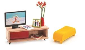 Djeco, мебель для кукольного домика, ТВ, гостиная