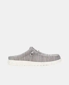 Мужские сабо в эластичной сетке HeyDude, серый