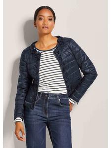 MADELEINE Стеганая стеганая куртка с цветочным декором темно-синего цвета