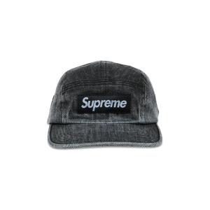 Бейсболка Supreme Coated Denim Camp Cap, черный