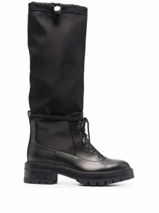 Сапоги со шнуровкой Aquazzura, черный