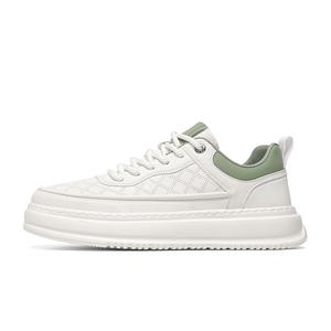 AD Абразивостойкие дышащие низкие скейтбордские кроссовки для мужчин с эффектом увеличения роста бело-зеленые, цвет White Green