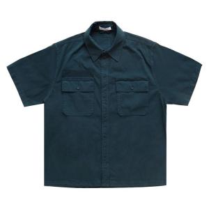 Рубашка Helmut Lang Short-Sleeve Uniform Shirt, Pine
