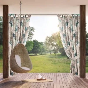 EUROFIRANY | Уличная штора - Банановый лист - 155 x 220 см - Водонепроницаемая - Стильный защитный экран Eurofirany