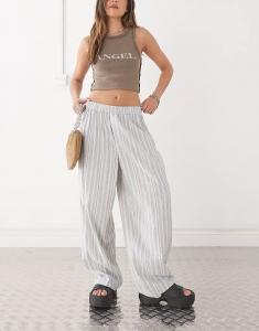 Свободные тканые брюки COLLUSION в разноцветную полоску — часть комплекта