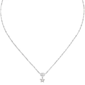 GUCCI 18k белое золото ожерелье женское silver