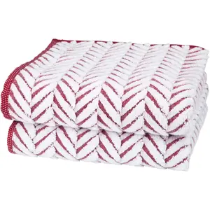 Полотенца Sensual 9002 в стиле косичек Ross, Vino / weiß