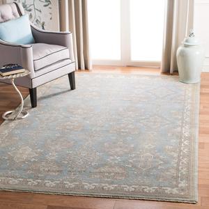 Ковер SAFAVIEH, 244 x 305 см, - коллекция Sivas - большой - Light Blue & Ivory, ручной работы из новозеландской шерсти, традиционный стиль, идеально для гостиной, спальни, офиса, столовой (SVS170A)