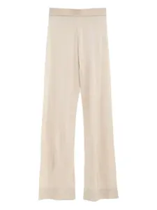 Трикотажные брюки широкого кроя TOTEME, нейтральный