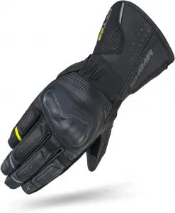 Мотоциклетные перчатки SHIMA GT-2 с защитой, кожаные, длинные перчатки, мотоциклетная одежда, кожаные перчатки, защитные мотоциклетные перчатки, Black