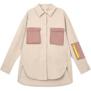 Lululemon Флисовая туристическая рубашка женская, Apricot Yellow/Pink/PSCO/PCLY