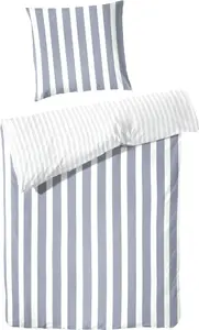 Постельное белье Hahn Home Textiles Percal, синяя полоска, размер 220x240 см Hahn Haustextilien