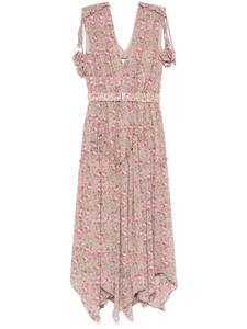 Платье миди с цветочным принтом NISSA, розовый