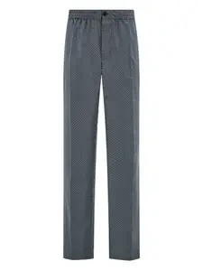 Брюки с эластичным кантом Ferragamo, синий