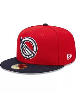 Мужская шляпа красного цвета, темно-синего цвета Greenville Drive Marvel x Minor League 59FIFTY New Era, красный
