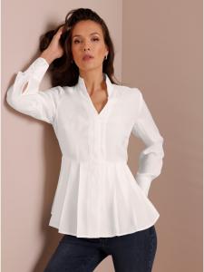 Creation L Блузка со стойкой-воротником цвета экрю