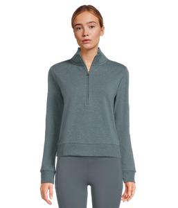 Куртка TravisMathew Cloud Half Zip, цвет Heather Dark Slate