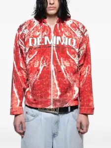 Худи Return To Flesh на молнии DEMON, красный